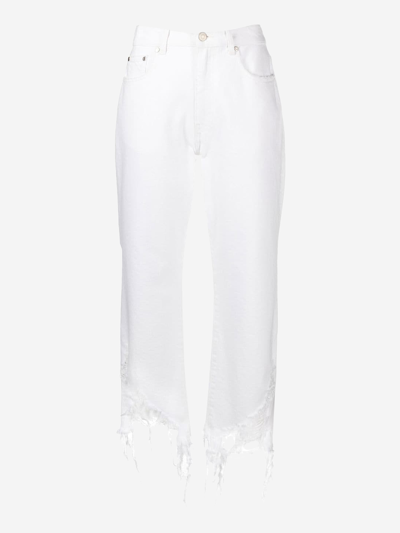 Shop Stella Mccartney Cotton Jeans In White