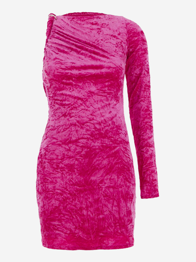 Shop Versace Synthetic Fibers Dress In Pink