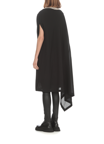 Shop Junya Watanabe Synthetic Fibers Dress In Black