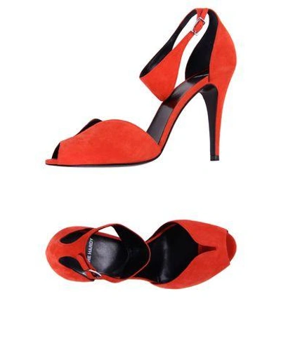 Shop Pierre Hardy Sandals In Coral