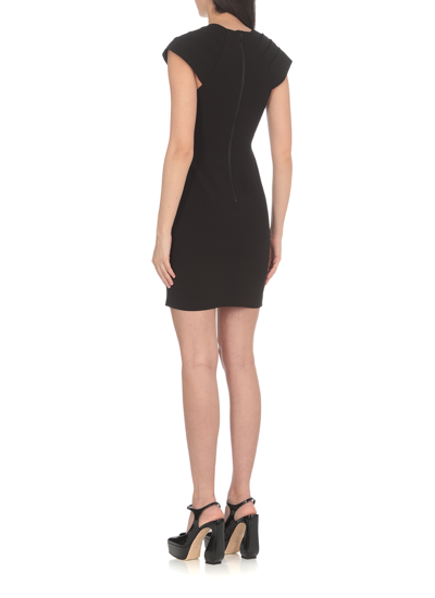 Shop Alice And Olivia Synthetic Fibers Dress In Black