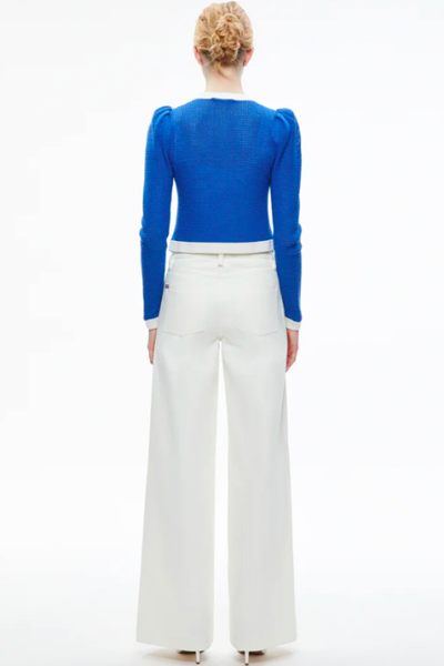 Shop Alice And Olivia Knitwear In Blue