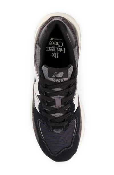 Shop New Balance 5740 Sneaker In Black/ Sea Salt