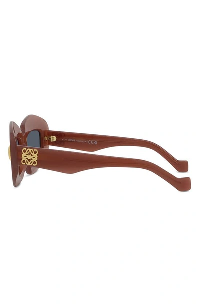 Loewe Rectangle Frame Sunglasses In Rust