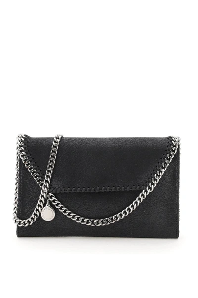 Shop Stella Mccartney Shaggy Deer Mini Crossbody Bag In Black