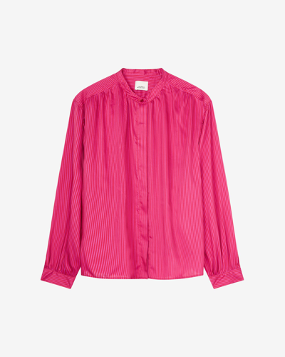 Shop Isabel Marant Ulys Top In Pink
