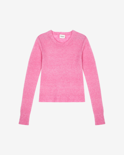 Shop Isabel Marant Étoile Ania Alpaca Sweater In Pink