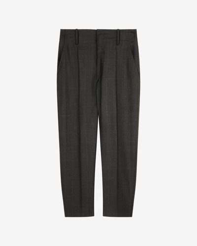 Shop Isabel Marant Naolia Virgin Wool Pants In Grey