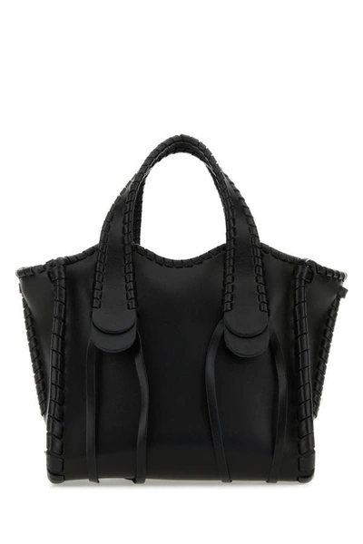 Shop Chloé Chloe Woman Black Leather Small Mony Handbag