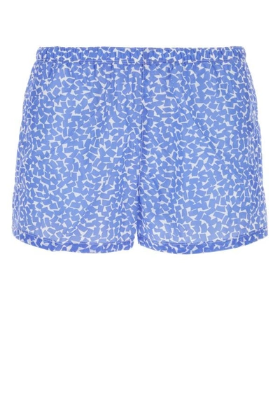 Shop Prada Man Printed Nylon Swimming Shorts In Multicolor