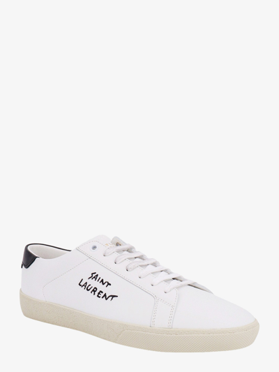 Shop Saint Laurent Man Sl/06 Man White Sneakers