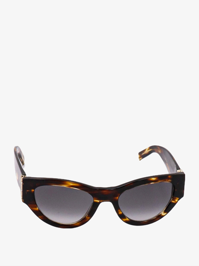 Shop Saint Laurent Woman Sl M94 Woman Brown Sunglasses