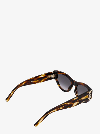 Shop Saint Laurent Woman Sl M94 Woman Brown Sunglasses