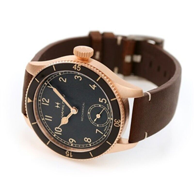 Pre-owned Hamilton Khaki Aviation Pilot Pioneer Bronze Men's Watch H76709530
