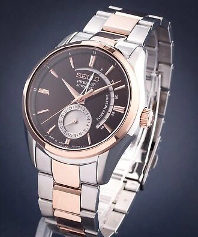 Pre-owned Seiko Automatic Center Power Reserve Indicator Men's Watch Ssa354j1