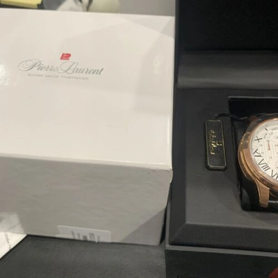 Pre-owned Pierre Laurent In Box  Mens Classic Day Retrograde Chronograph Watch 28201