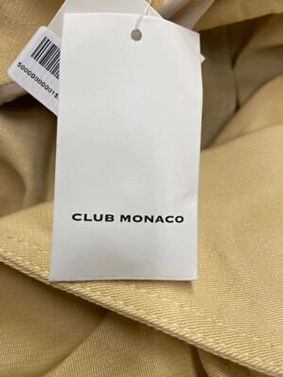 Pre-owned Club Monaco Adjustable Sleeve Soft Trench Women's Size S Chamomile In Yellow