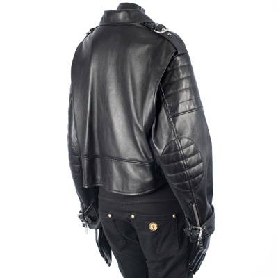 Pre-owned Celine 5200$ Black Leather Biker Jacket - Padded Sleeves, Nappa