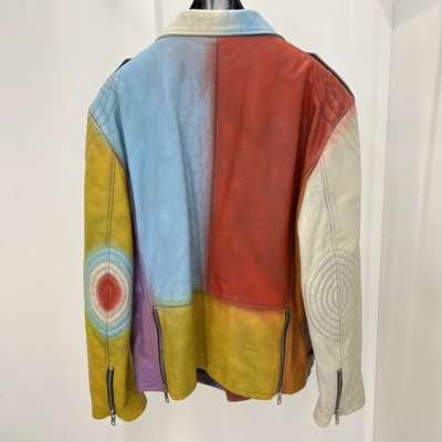 Pre-owned Celine Multicolor Leather Jacket In L And Xl