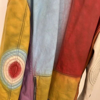 Pre-owned Celine Multicolor Leather Jacket In L And Xl