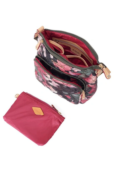Shop Mz Wallace Metro Scout Deluxe Crossbody Bag In Pink Multi