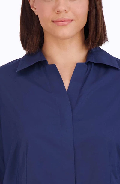 Foxcroft Taylor Stretch Shirt In Navy