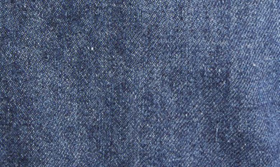 Shop Chloé Patchwork Long Sleeve Denim Shirtdress In 4za-multicolor Blue 1