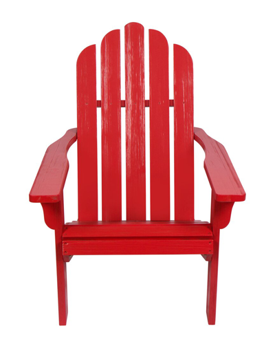 Shop Shine Co. Adirondack Chair With Hydro-tex Finish In Red