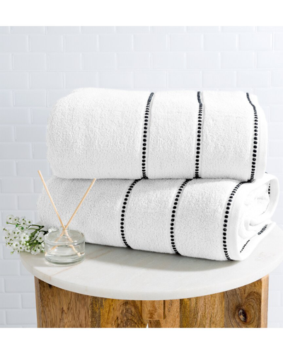 Shop Lavish Home 2pc Bath Sheet Towel Set In White
