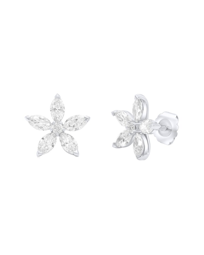 Shop Diana M. Fine Jewelry Platinum 0.27 Ct. Tw. Diamond Earrings