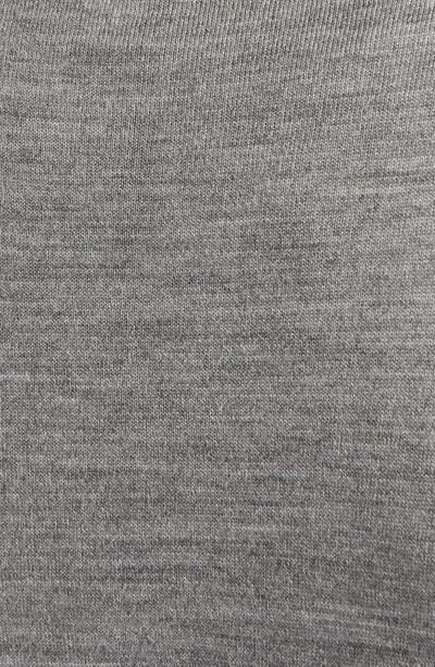 Thom Browne Grey Cashmere Striped Armband Cardigan In Pale Grey