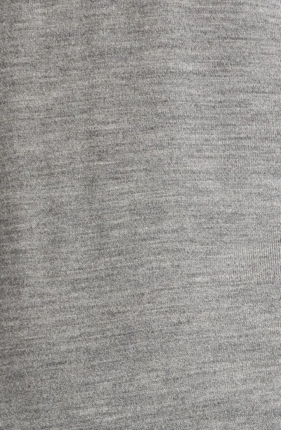 Thom Browne L Crewneck Sweater With 4 Bar Inlay In Pale Grey