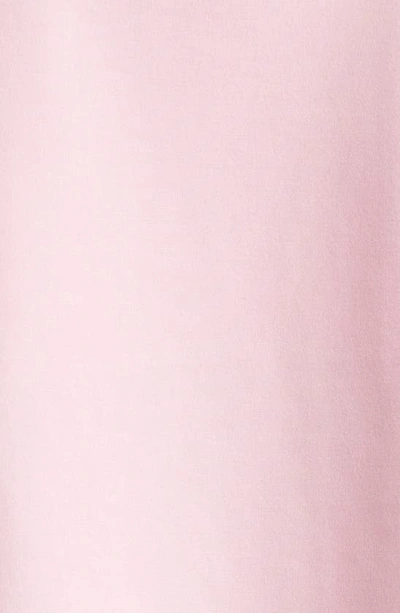 Shop Area Crystal Bow V-neck Ponte Knit T-shirt Minidress In Pale Pink
