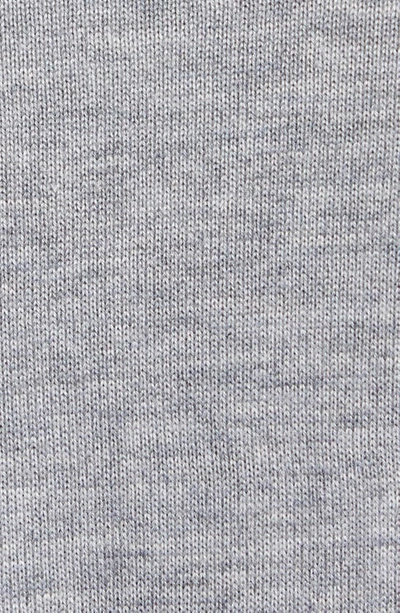 Thom Browne L Crewneck Sweater With 4 Bar Inlay In Med Grey