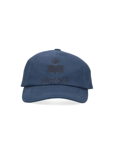 Shop Isabel Marant Tyron Baseball Cap In Blue