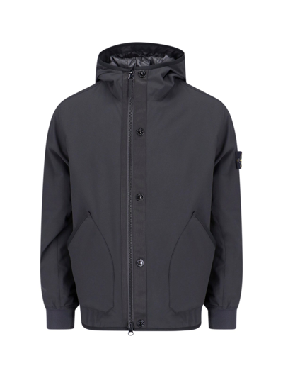 Shop Stone Island "soft Shell-r_e.dye®" Jacket In Black  