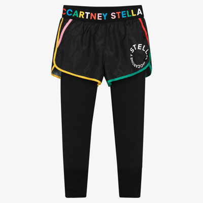 Shop Stella Mccartney Kids Girls Black Sport Shorts & Leggings