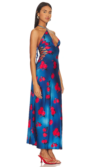 Shop Mirae Rebecca Dress In Blue
