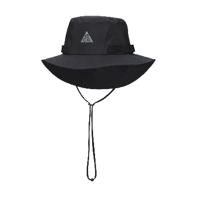 Shop Nike Unisex Apex Acg Bucket Hat In Black