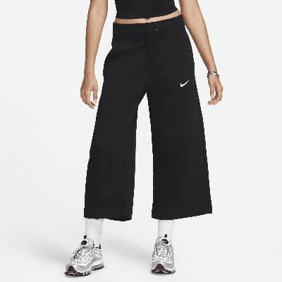 Nike Women's  Sportswear Phoenix Fleece High-waisted Cropped Sweatpants In Black