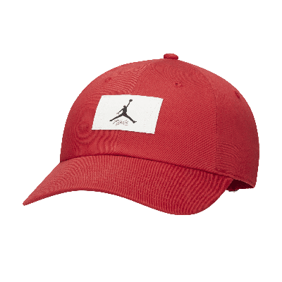 Shop Jordan Club Cap Adjustable Hat In Red