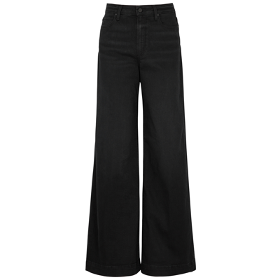 Shop Paige Harper Wide-leg Jeans In Black