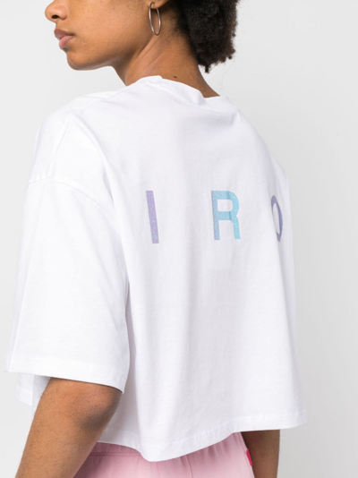 Shop Iro Winita Logo-print Cotton T-shirt In White