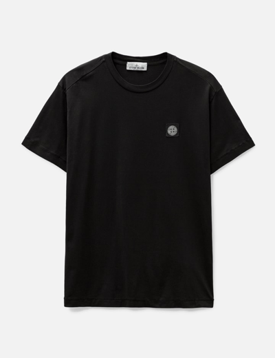 Shop Stone Island Emblem T-shirt In Black