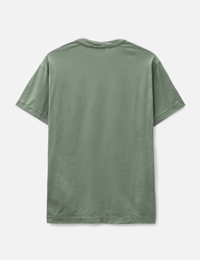Shop Stone Island Emblem T-shirt In Green