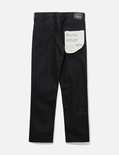 Shop Visvim Fluxus Denim Jeans In Black