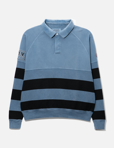 Shop Cav Empt Striped Sweater In Blue