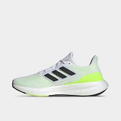 Shop Adidas Originals Adidas Men's Pureboost 23 Running Shoes In White/black/lucid Lemon