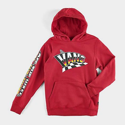 Shop Vans Kids' Hole Shot Pullover Hoodie In Red