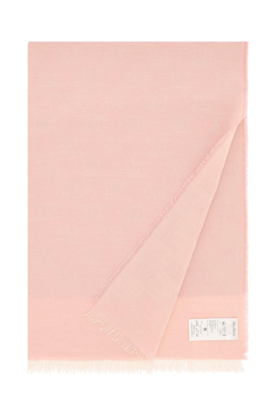 Shop Max Mara Scarf With Monogram In Pink